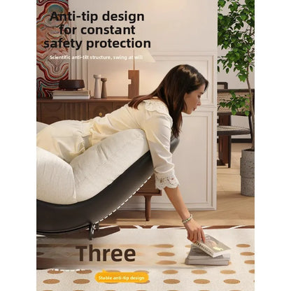 Lazy Sofa Rocking Chair Bedroom Lounge Chair Carefree Adult Living Room Single Balcony Leisure Rocking Chair Recliner Chairs
