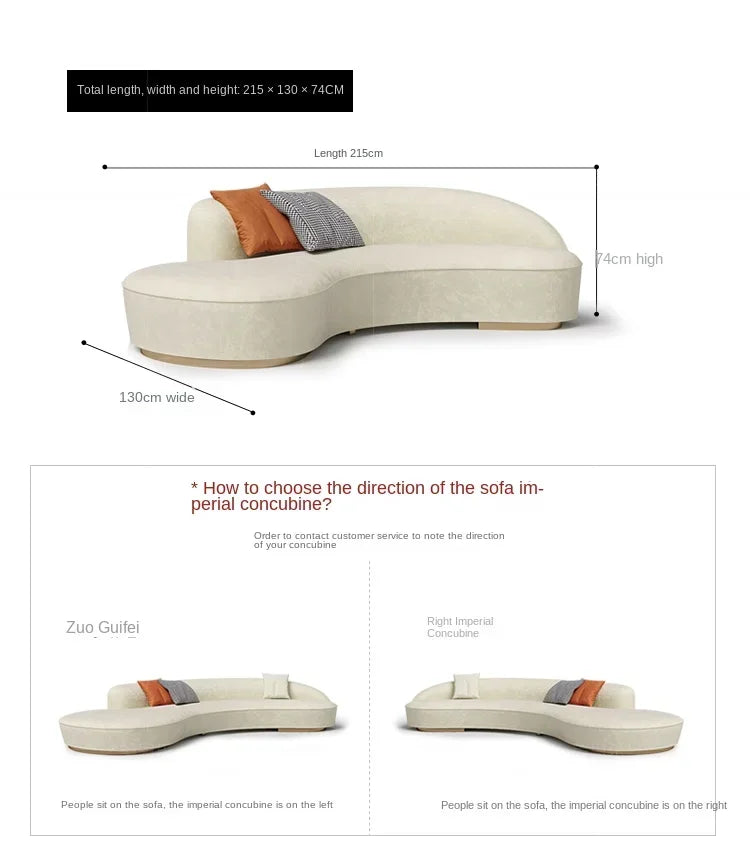 apply Customized modern luxury curved sofa combination leisure hotel villa beauty salon rest area reception hall special-shaped