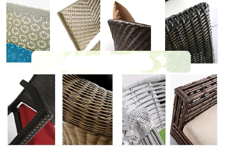 Patio Furniture Outdoor Gray Rattan Lounge Set  Outdoor Couch