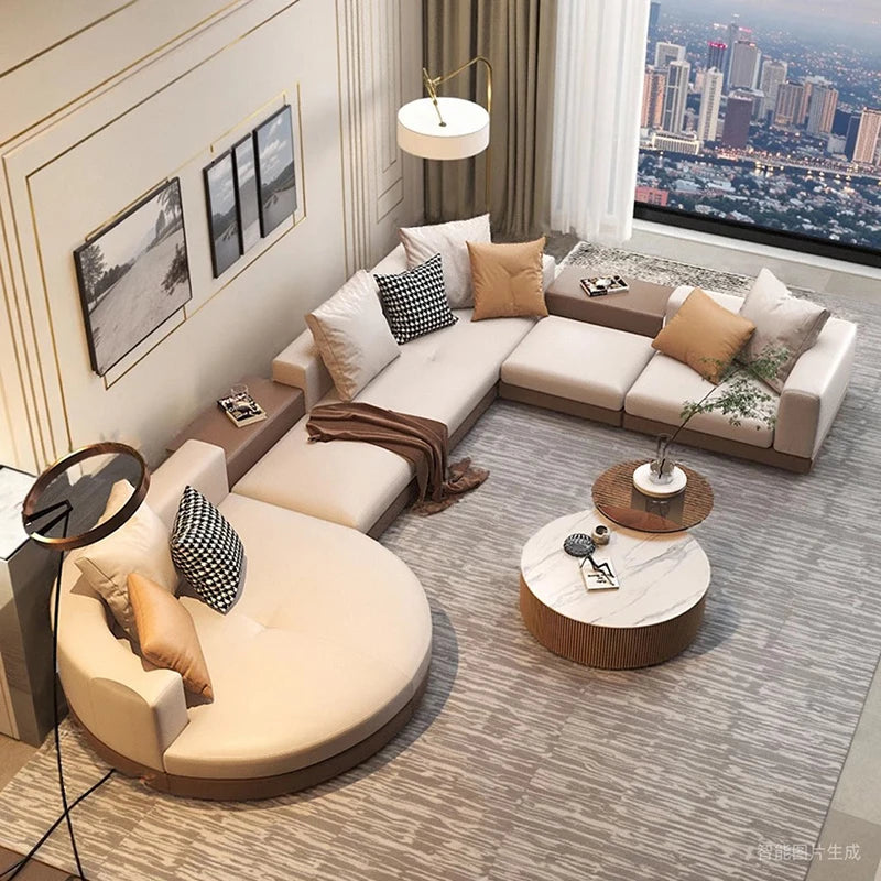 Minimalist Nordic Living Room Sofas Luxury Sectional Lounge Curved Living Room Sofas Designer Individual Muebles Home Furniture