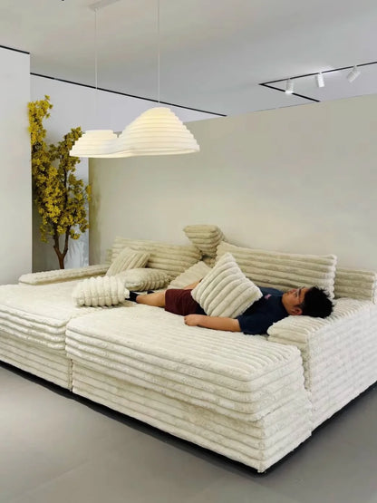 modern Minimalist Velvet Sofa Bed French Fabric Lazy Living Room Sofas Puffs Bedroom 2025 Divano Soggiorno Home Furniture luxury