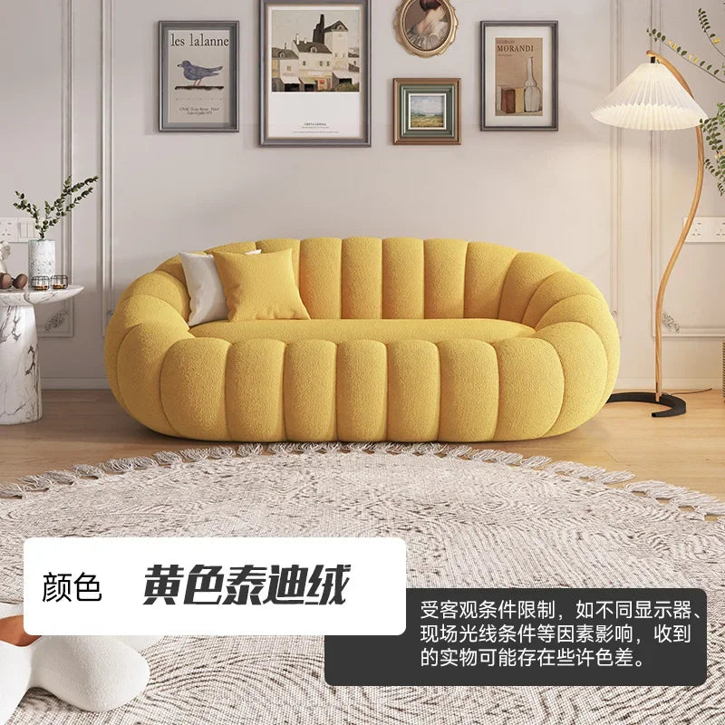 Cloud Sofa Plush Pumpkin Sofa Combination Soft And Comfortable Modern Living Room Sofa Suite Apartment Home Decoration Furniture