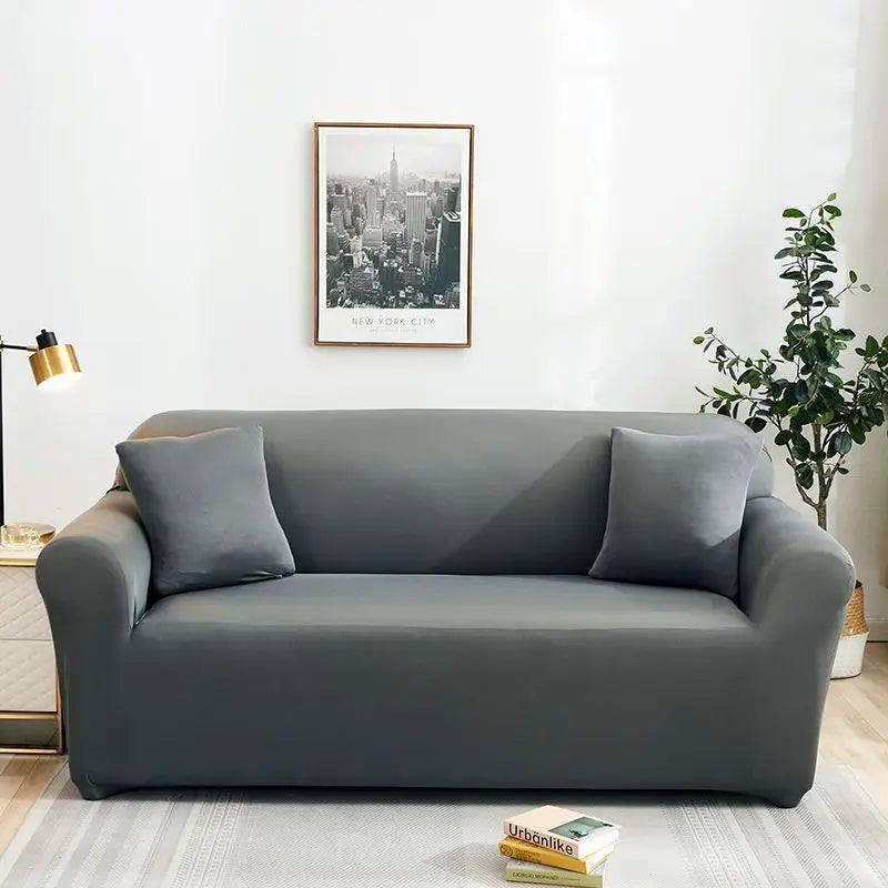 New All-season L-shape Non-slip Elastic Sofa Cover With Patterns, 360 Degree Coverage 1/2/3/4 Seat Sofa Cushion for Living Room