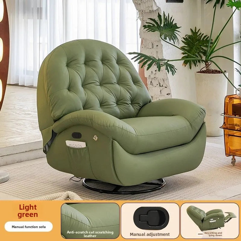 Electric Recliner Lounge Chair Multi Functional Lazy Rocking Sofa Seat Space Saving Single Chair for Living Room Balcony