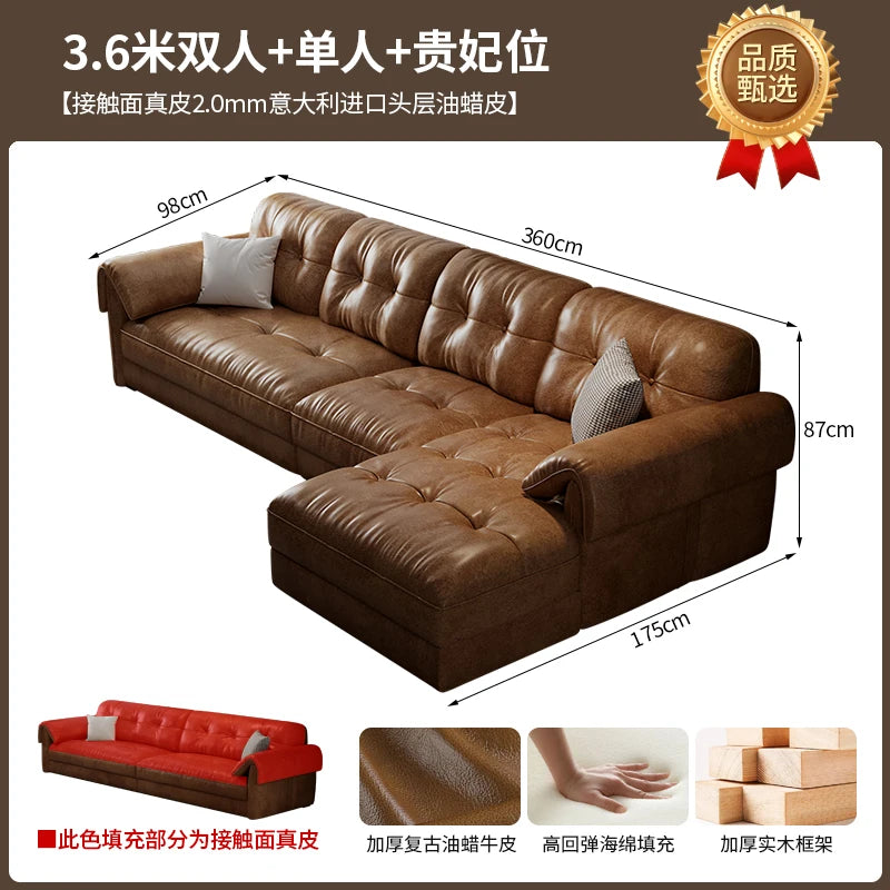 Leather Corner Living Room Sofas Armchair Minimalist Lazy Lounge Living Room Sofas Hallway Designer Muebles Postmodern Furniture