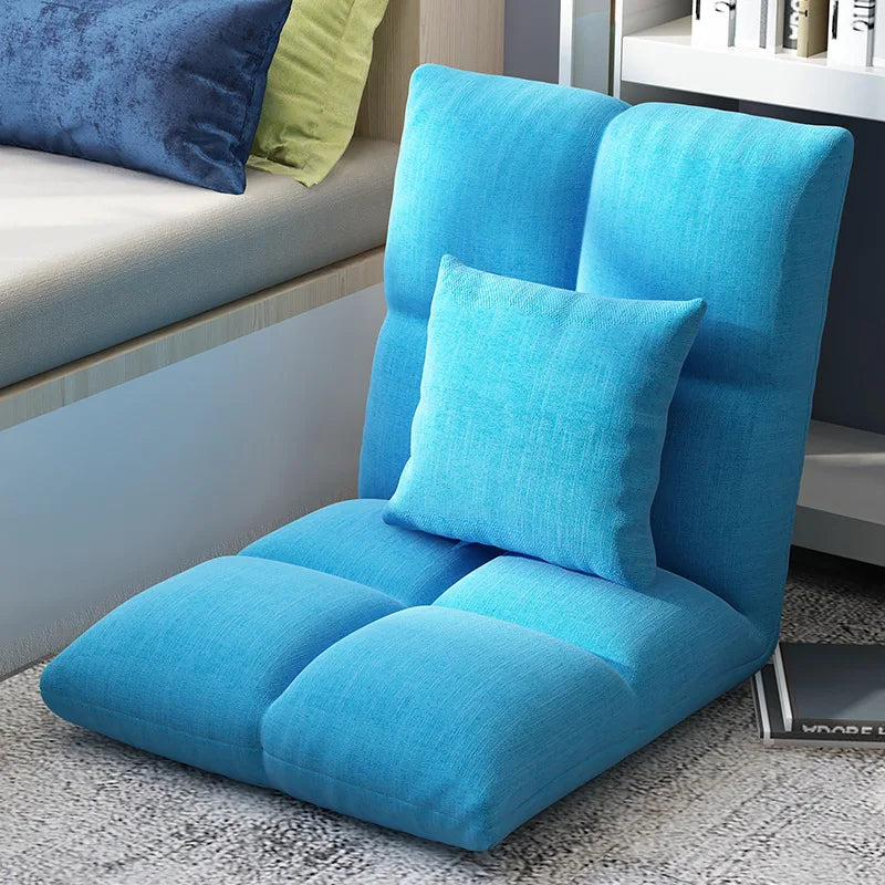 Lazy sofa single tatami bedroom balcony dormitory small sofa bed back chair folding cute floor chair