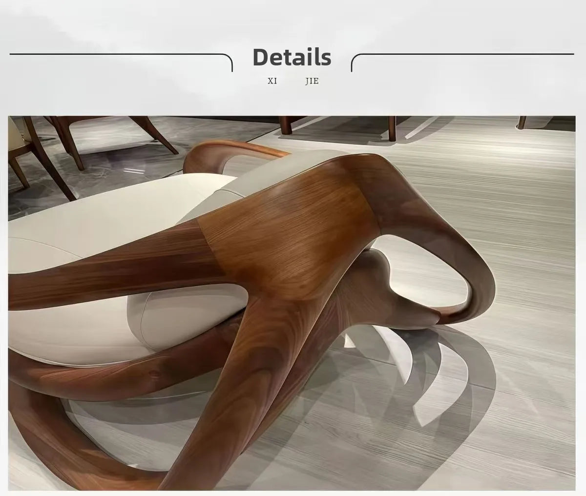 Rocking solid wood sofa recliner balcony black walnut lazy leisure lazy leisure chair