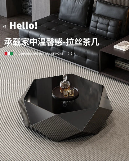 VV Italian minimalist gold diamond coffee table designer high-end small apartment hotel KTV special-shaped light luxury living r
