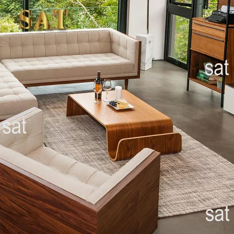 for Wooden Dining Small Coffee Table Console Corner Tea Design Side Center Coffee Table Auxiliary Couchtisch Modern Furniture