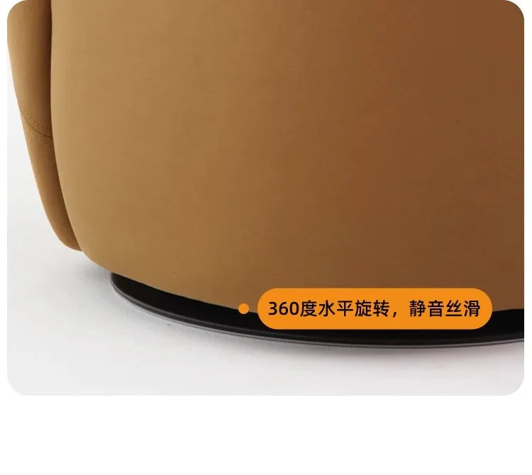 Nordic light luxury single balcony sofa simple leisure chair rotatable fabric bedroom dressing stool
