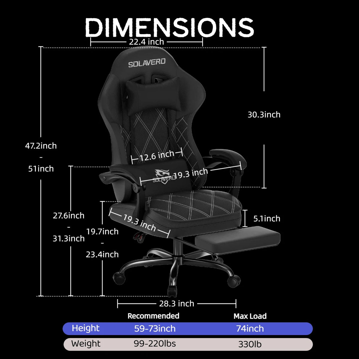 Massage Gaming Chair, Office Chair with Comfortable Velour Upholstery, Height-adjustable Gaming Chair, Ergonomically Designed, Featuring A 360° Swivel Seat & Headrest