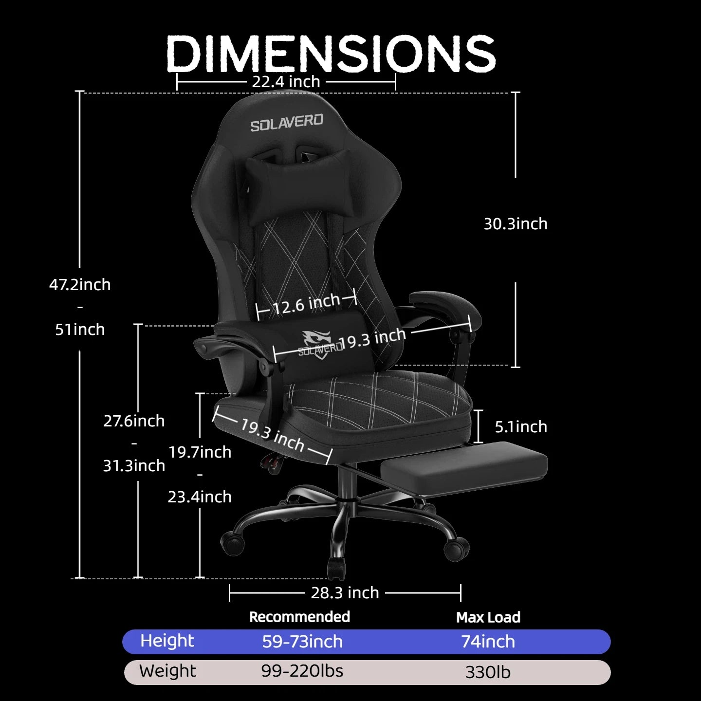 Massage Gaming Chair, Office Chair with Comfortable Velour Upholstery, Height-adjustable Gaming Chair, Ergonomically Designed, Featuring A 360° Swivel Seat & Headrest