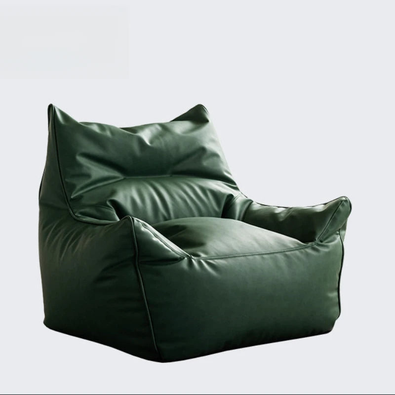 OTAUTAU 1-2 Seat Faux Leather Bean Bag Cover Couch Armchair Pouf Beanbag Cover SF433【No Filler!Need Buy Filler Yourself !】