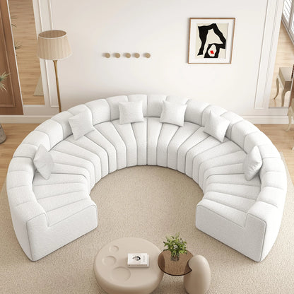 Luxury Modular Sectional Sofa with Chaise - Foam Cushioning, Sectional Cloud Sofa & Symmetrical, Assembly for Modern Living Room