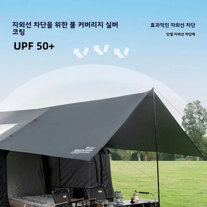 MOUNTAINHIKER Large Space 3-6 Persons Inflatable Tent Windproof Spacious Interior Family Outdoor Camping House