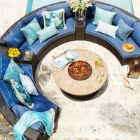 Living Room Combination Garden Sofas Courtyard Simple Lawn Coffee Table Garden Backrest Pe Rattan Furniture Sofá Jardín MHHYSF