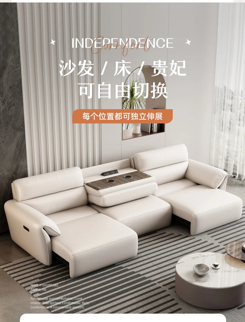 Minimalist Modern Sofa Electric Adults Cushion Comfortable Double Sofa Floor Apartment Divani Da Soggiorno Home Accessories
