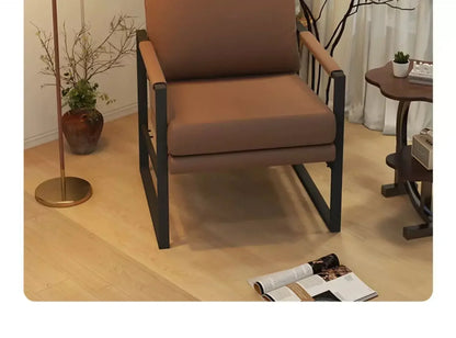 Single Casual Sofa Chair Iron Art Conference Office Negotiation Chair Desk Learning Computer Chair Sofa Chair