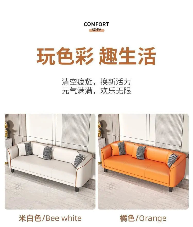 Italian light luxury cat claw cloth sofa small apartment living room double rental room bedroom apartment simple modern large so