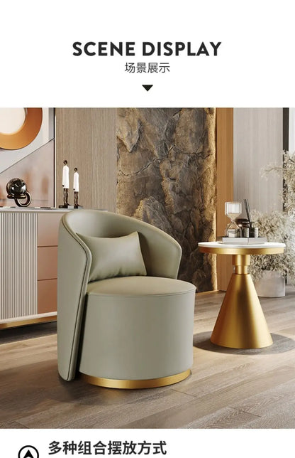 Custom.Light Luxury Modern Single Sofa Chair Hotel Sales Office Reception Beauty Salon Balcony Leisure Negotiation Table and