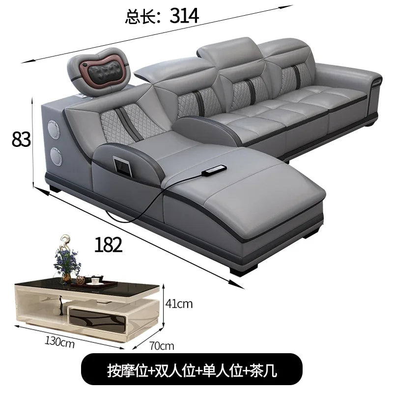 Luxury Wood Nordic Living Room Sofas Cozy Relaxing Recliner Armchair Sofas Floor Daybed Massage Woonkamer Banken Home Furniture