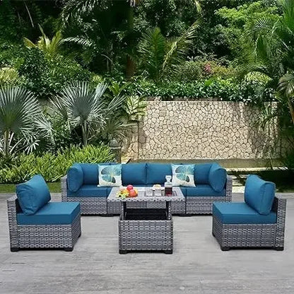 Patio Furniture Set Outdoor Conversation Set Sofa Garden