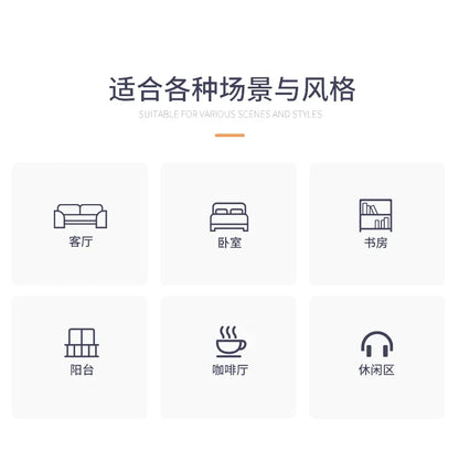 Rotating small sofa chair light luxury living room balcony simple Italian leisure chair group to discuss home use