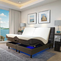 Factory OEM Okin Motor King Bed and Queen Electric Adjustable Bed Frame Smart Bed with Massage