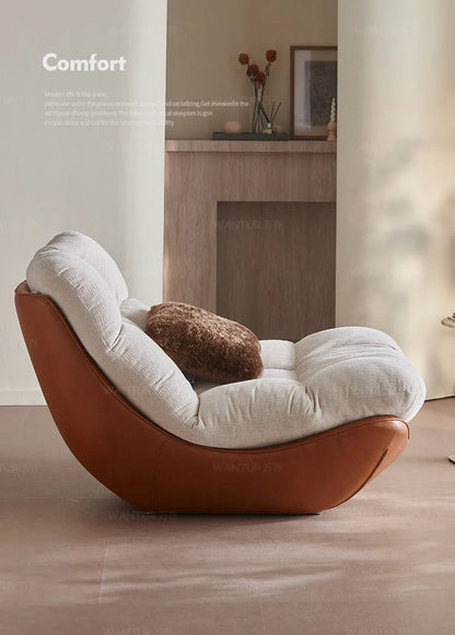Italian living room creative single chair Nordic small apartment backrest sofa chair