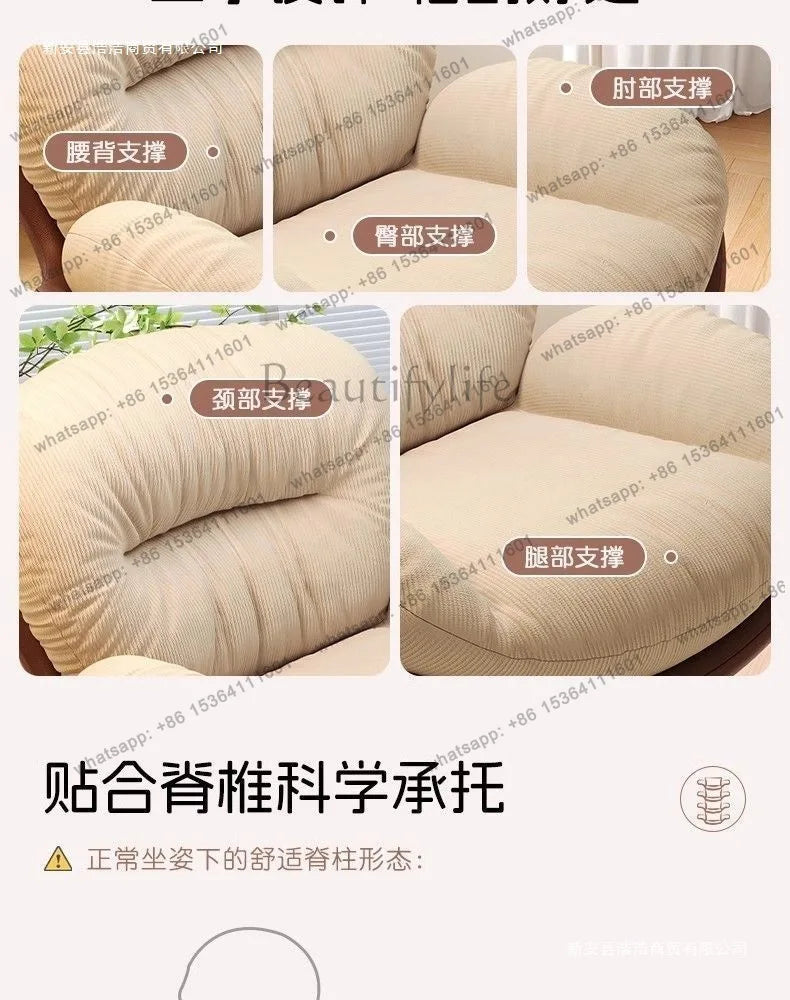 Lazy Sofa Rotating Eggshell Chair Rocking Chair Recliner Balcony Household Sleepable Leisure Single Sofa Nest Chair Schlafsofa