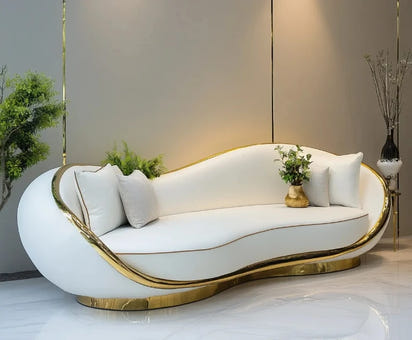 Modern Design Living Room Furniture Combination Leather Luxury Sofa Set