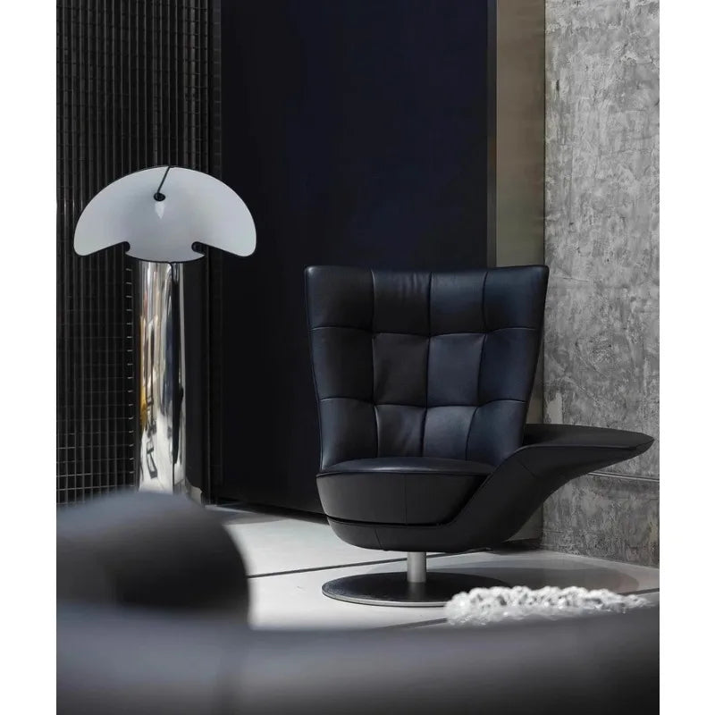 FRP Creative Armrest Rotating Leisure Chair Villa Hotel Reception Chair
