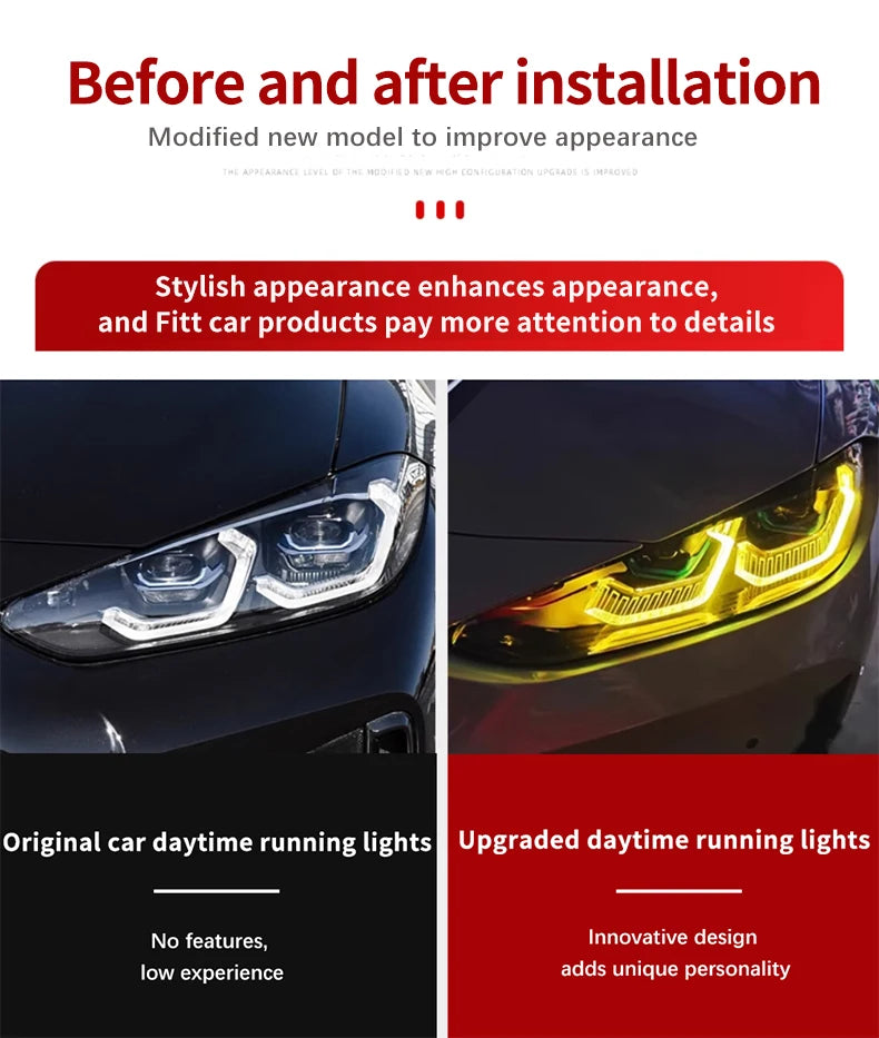 For BMW G80 G82 G22 G23 G26 Laser Headlight Kit RGB DRL Module Left Right Upgrade Direct Fit OEM Style Retrofit 2021 2025