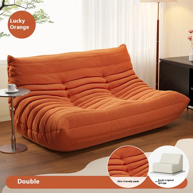 Modern Double Lazy Sofa Living Room Minimalist Relaxing Recliner Sofa Puff Comfortable Salas Y Sofas Muebles Room Decor
