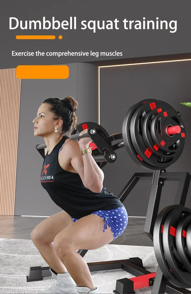 Huck squatting machine Horizontal push frame Weightlifting Strength Multi-function Trainer Fitness Equipment  Gym Home Exercise