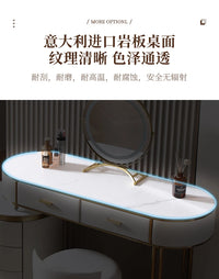 Light Mirror Vanity Table White Minimalist Drawers Storage Dressing Table Desk Makeup Mesa De Maquillaje Bedroom Furniture