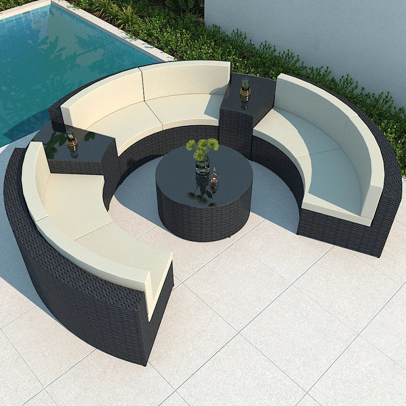 Customizable rattan sofa combination garden furniture