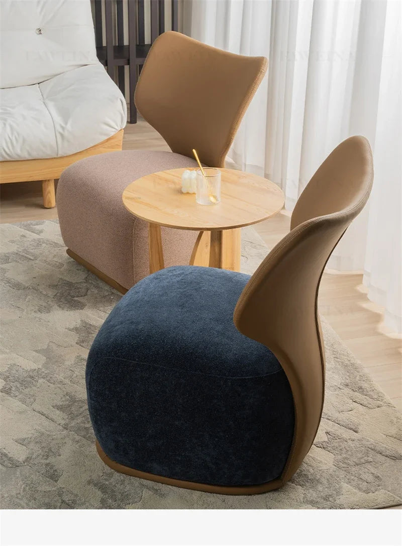 Modern Designer Leisure Living Room Chair Balcony Back Chair Living Room Furniture Nordic Luxury Small Apartment Lazy Sofa Chair