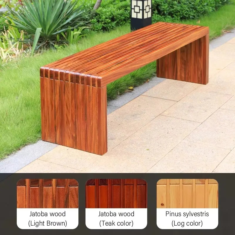 Banc en bois personnalisé, utilisation extérieure et intérieure, chaise écologique entièrement en bois, bonne banc d'attente de jardin porteur