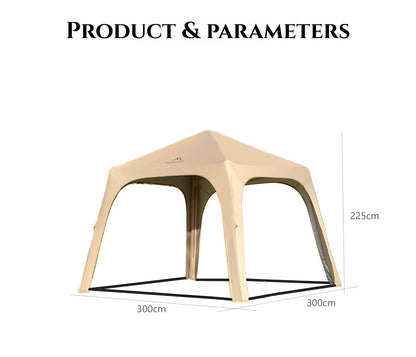 MOUNDAINHIKERInflatable Dome Outdoor Camping Waterproof Portable Tent Multiple People Large Capacity Park Sunscreen and Sunshade