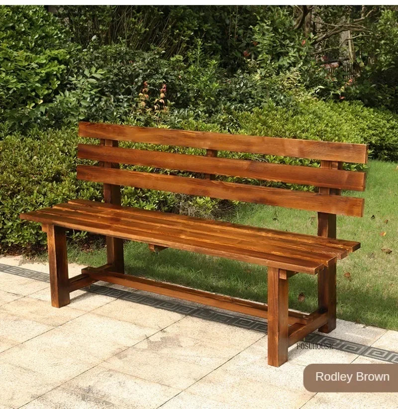 Chaises de jardin, bancs en bois antiseptiques pour l'extérieur, chaises à dossier pour cour et villa, mobilier d'extérieur, chaises longues pour balcon et maison