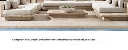 Japanese Style Waterproof and Sunscreen Garden Sofas Simplicity  Designer Modern Garden Sofas Art Outdoor Furniture Divano HBOS