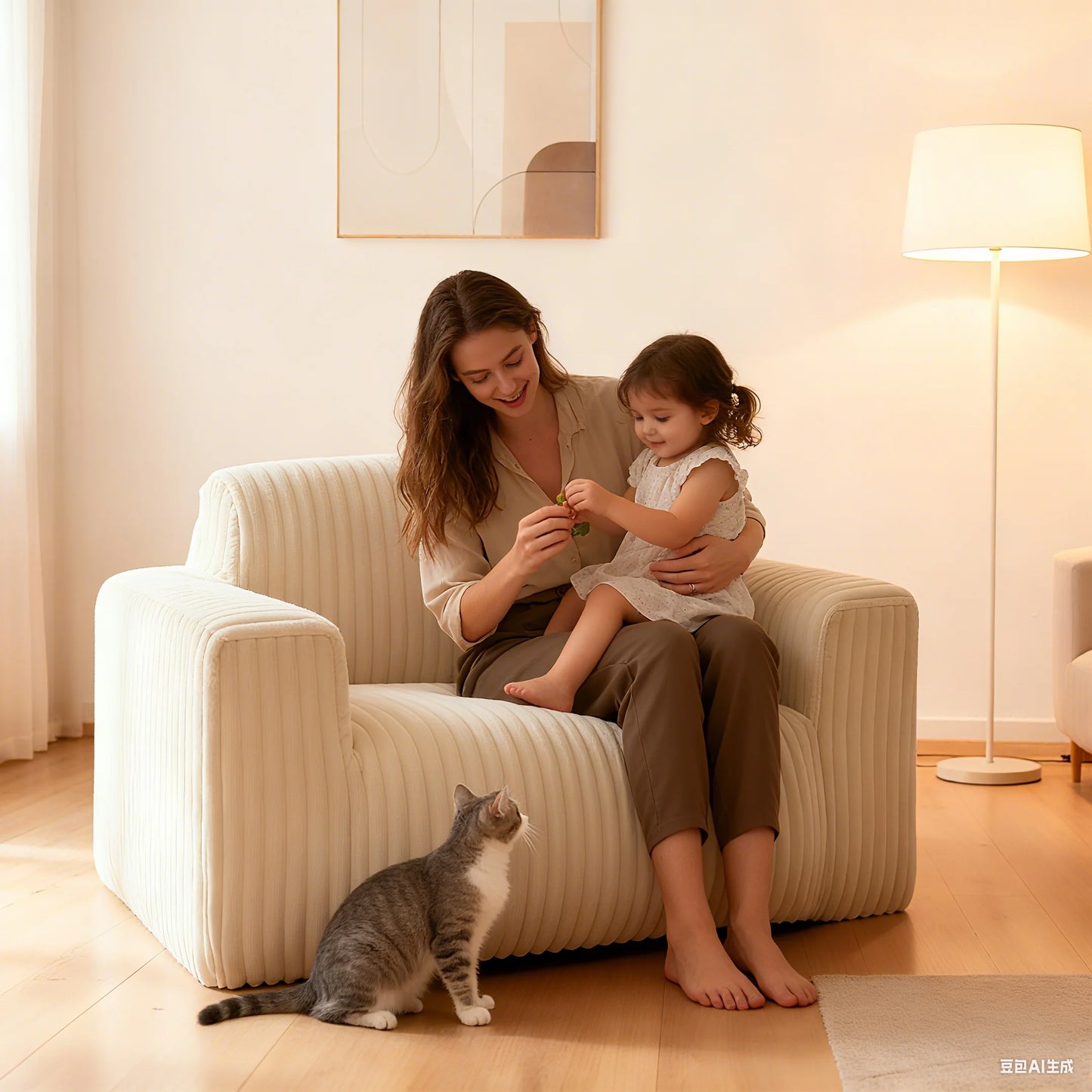 Bean Bag Chair, Giant Memory Foam Lounge Chair with Soft Microfiber Cover - Comfortable Furniture Suitable for Living Room, Dormitory and Children's Room - Comfortable Microvelvet Lounge Sofa