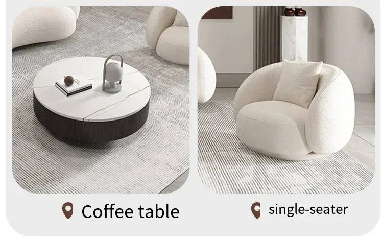 Minimalist Nordic Living Room Sofas Leather Recliner Designer Modern Sofas Luxury Lounge Balcony Cheap Divano Home Furniture
