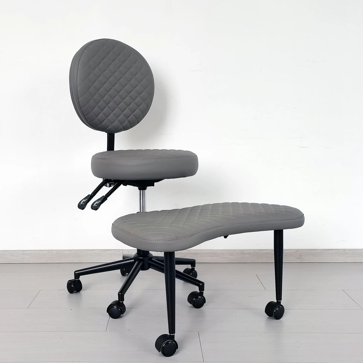 Cross Legged Chair - Meditation Chair With Wheels  ADHD Chair Height Adjustable Seat  Adjustable Footstool