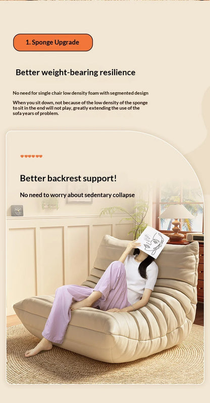 Lazy Sofa Reclining Sleeping Bedroom Small Sofa Bedside Tatami Leisure Chair Living Room Sofa