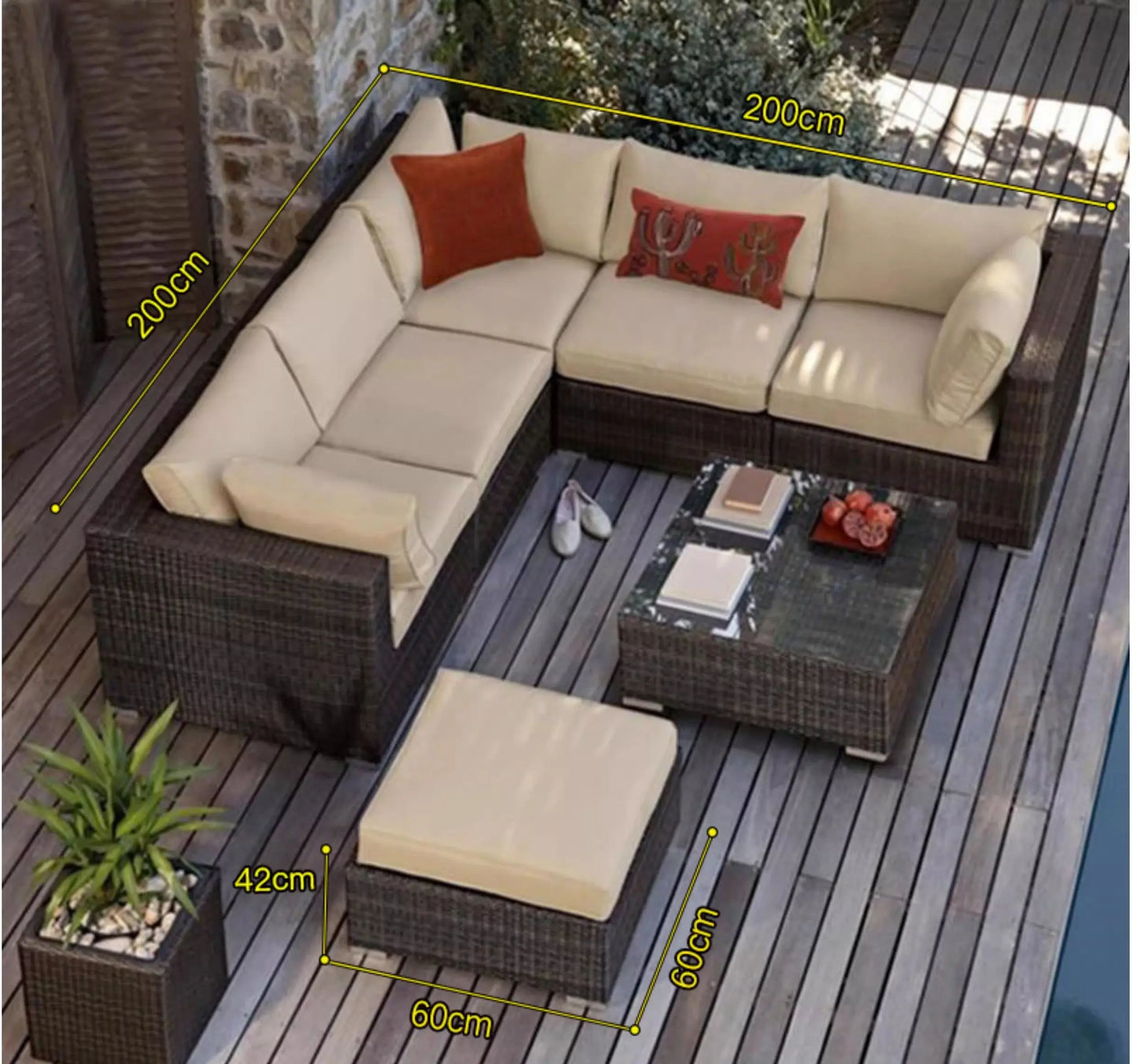 Outdoor Rattan Garden Furniture Sets Sofa Modern Luxury Metal Garden Furniture Sets Storage Table Conjunto Trendy Furniture