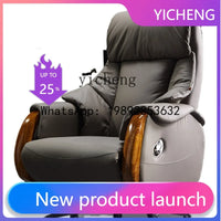 H2 Electric Reclining Executive Chair Genuine Leather Home Comfortable Large Shift Swivel Chair Light Luxury Business High-End