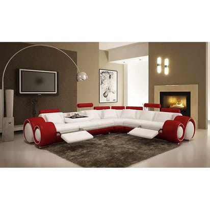 New Living Room Luxury Modern Couch Genuine Real Recliner Leather Sofa Set Indoor Sectional Furniture Leather Sofa