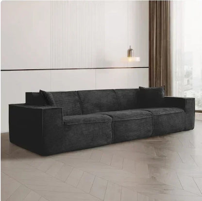 Italian minimalist vacuum sponge compression sofa modern simple corduroy small apartment living room tofu block sofa furniture